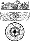 矢量黑白传统图案