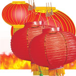 大红灯笼新年素材