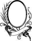 缎带画框精致装饰花纹