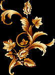 金色豪华花纹