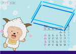 喜羊羊2008月历模板5月
