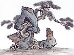 国画-松
