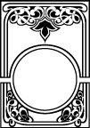 缎带画框精致装饰花纹
