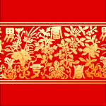 中国古典富贵花纹矢量图案