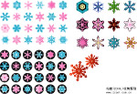 冬日节庆无比实用的雪花！