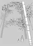 日本风格矢量植物以及部分动物素材