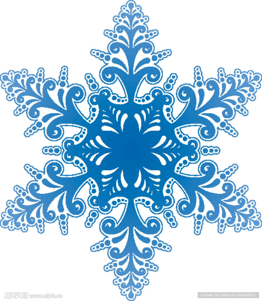 精美雪花矢量素材02