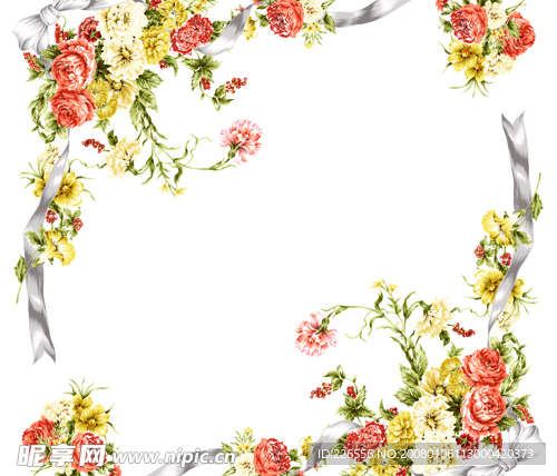 精品花纹边框