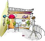 韩国矢量时尚插画生活