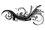 矢量黑白底纹