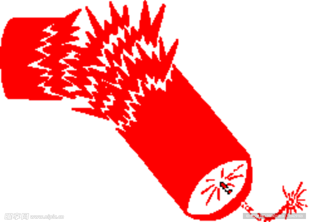 红色  爆竹