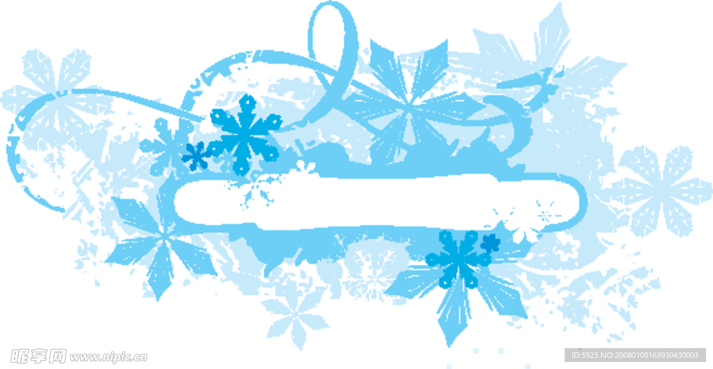 冬季花纹banner