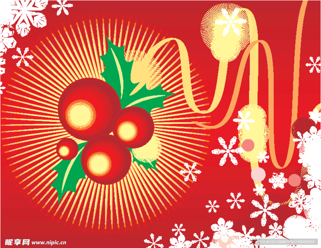 美丽的冬季花纹