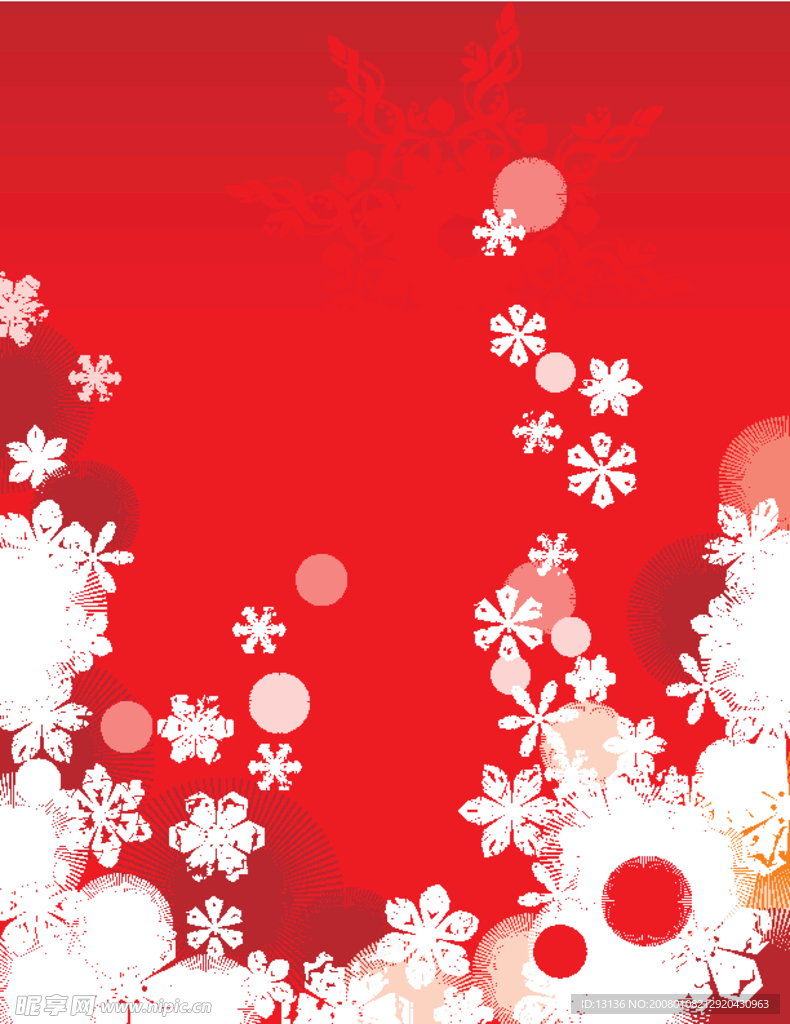 美丽的冬季花纹