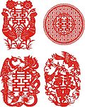 龙 凤 喜 新年素材