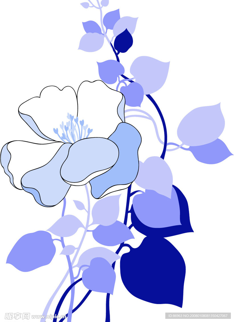 矢量花朵