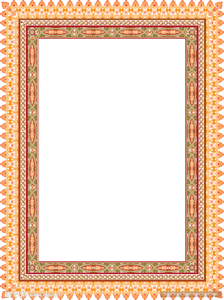 矢量古典边框 花边 花纹