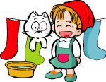 小孩和动物