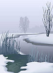 冬天 湖边