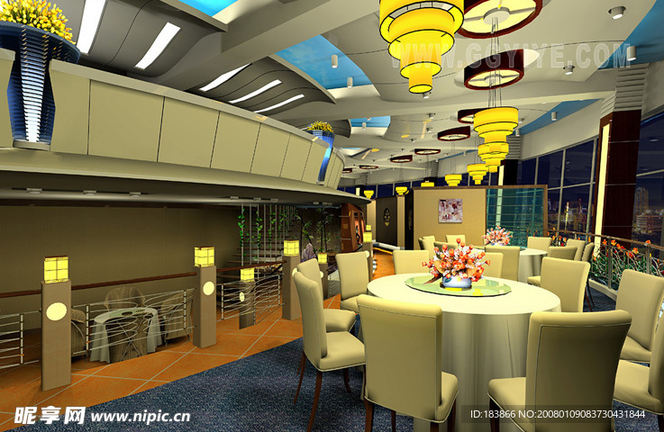 餐厅  室内 模型 3d  大堂