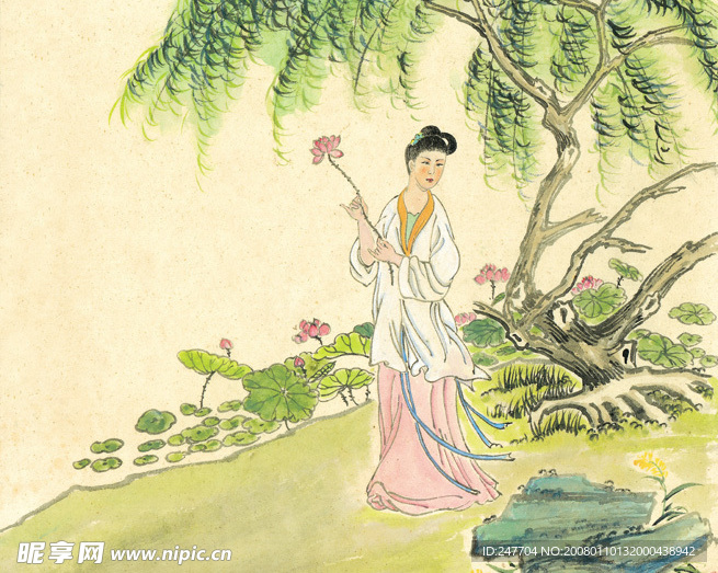 国画 人物 工笔画50-9