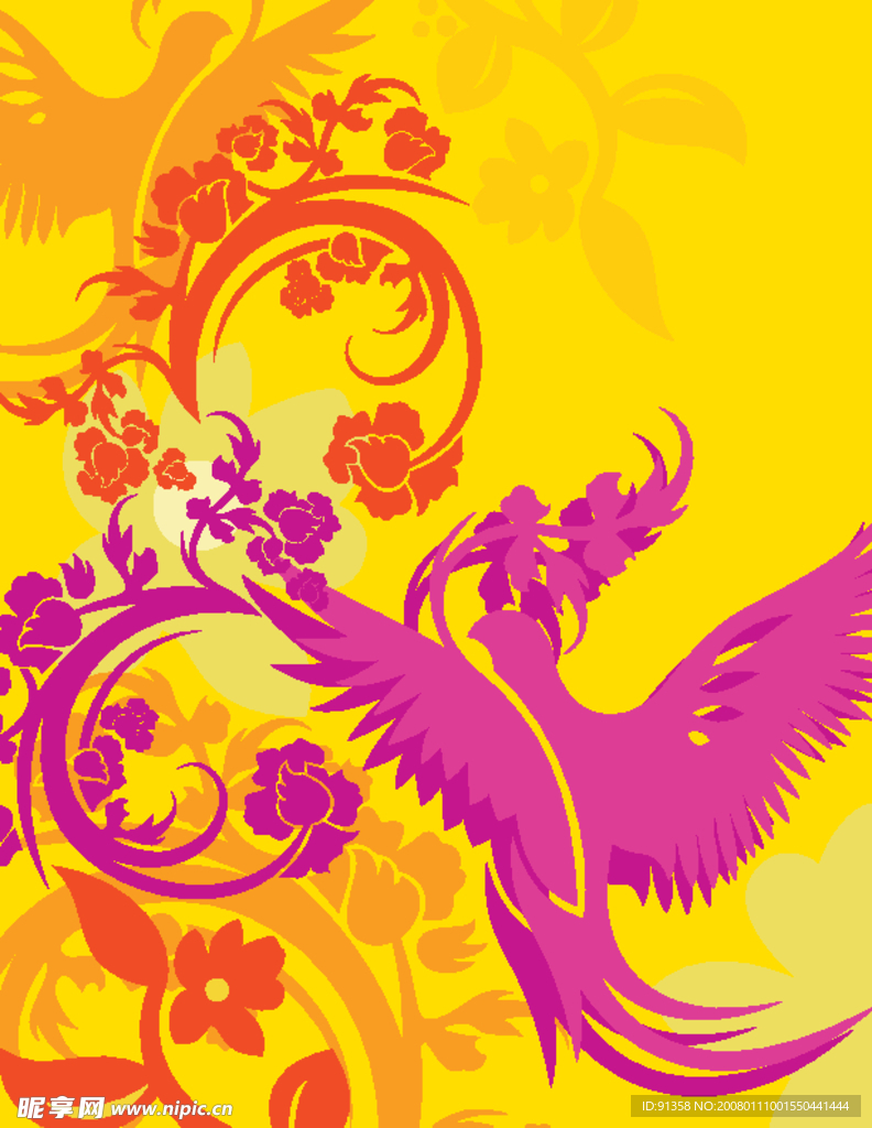 2008最新矢量时尚花纹EPS AI