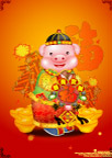 猪年的一些矢量素材（精彩的矢量猪）
