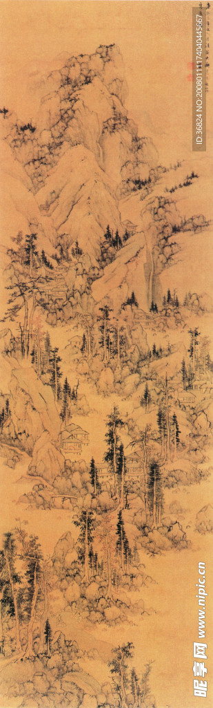秋林逸居图