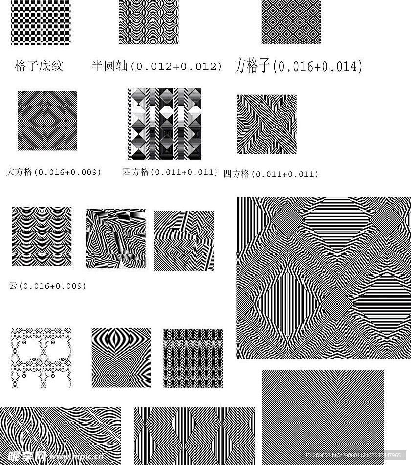 金卡折光压纹样版