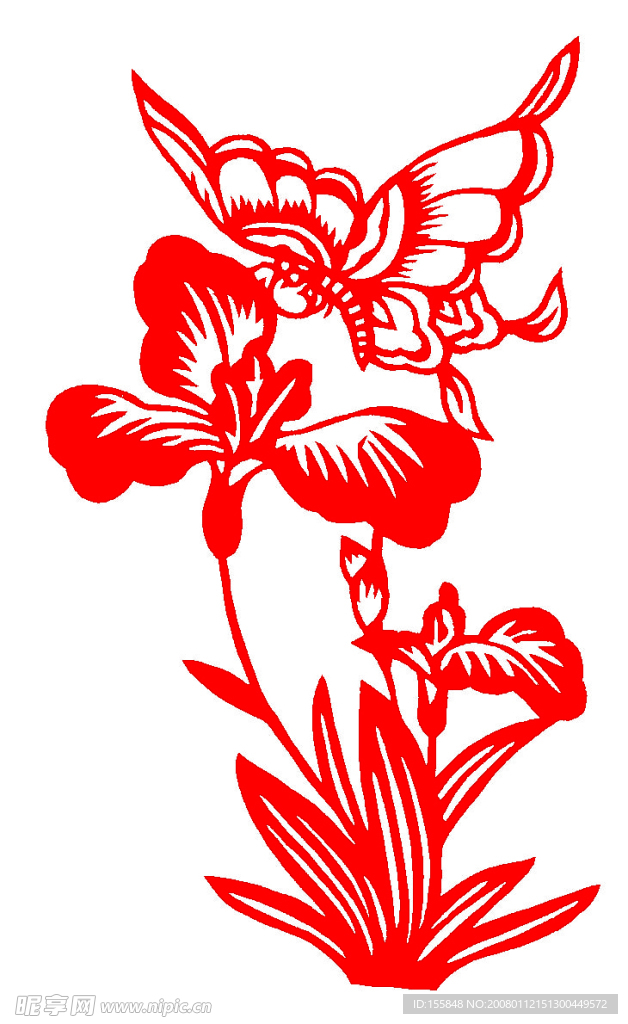 剪纸－蝴蝶2