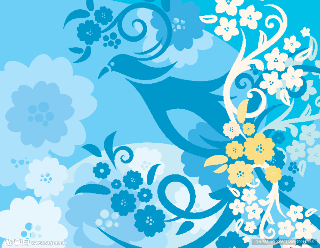 2008矢量时尚花纹EPS AI