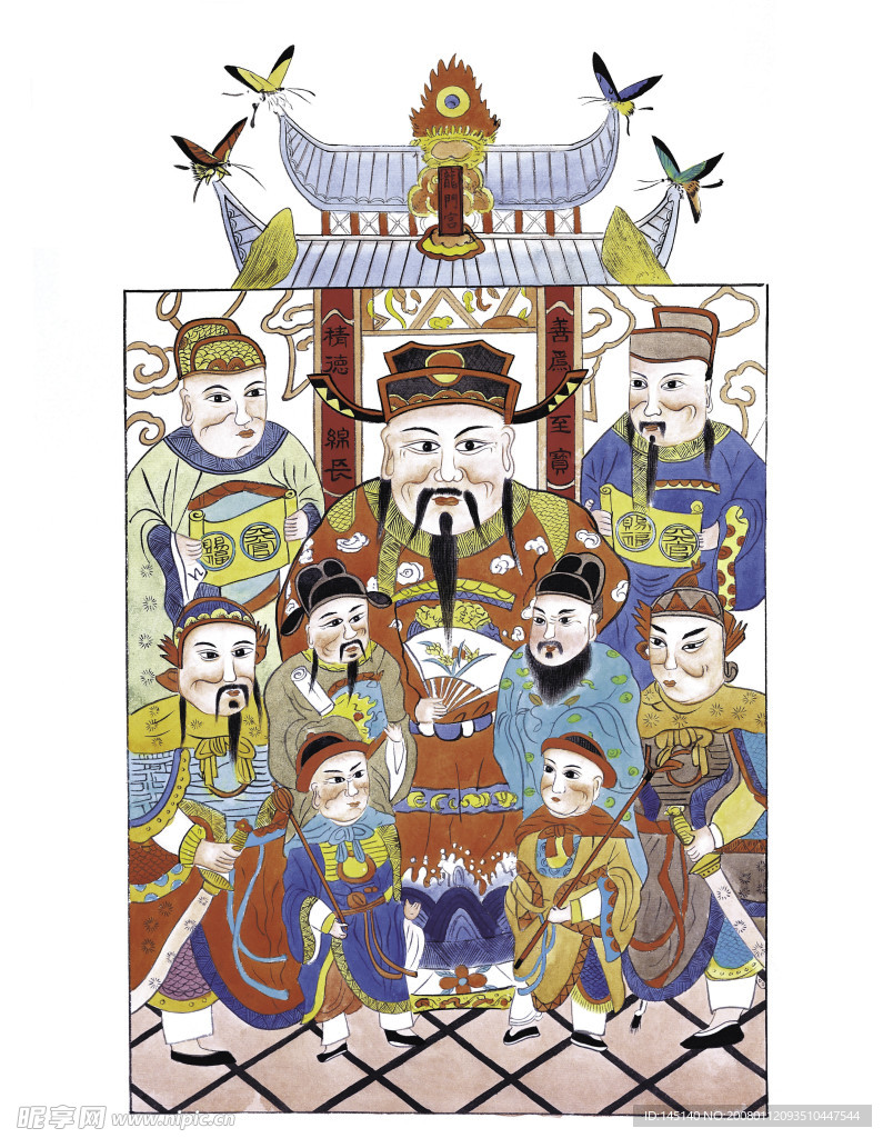 门神财神