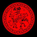 剪纸鼠