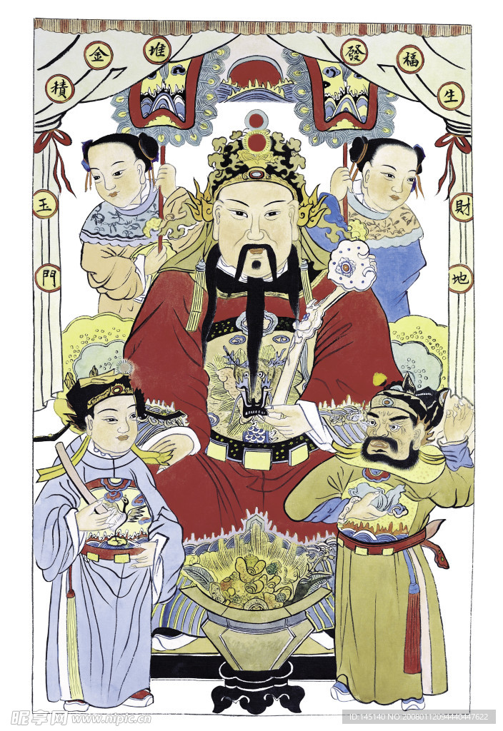 门神财神