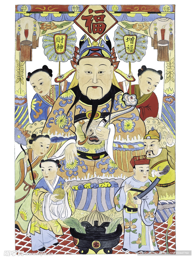 门神财神