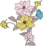 韩国花纹III·植物 flower（44幅）