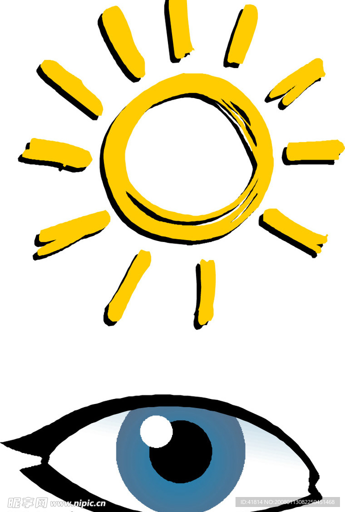 眼睛和太阳