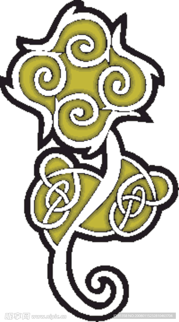 2008欧式古典矢量花纹EPS AI