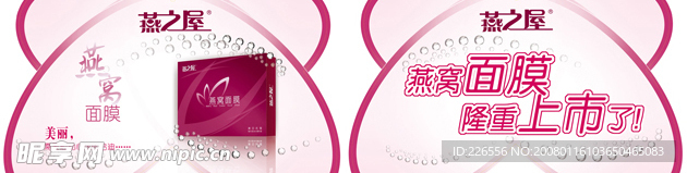 原创燕窝面膜吊旗