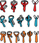 吊牌素材-打领带示意图