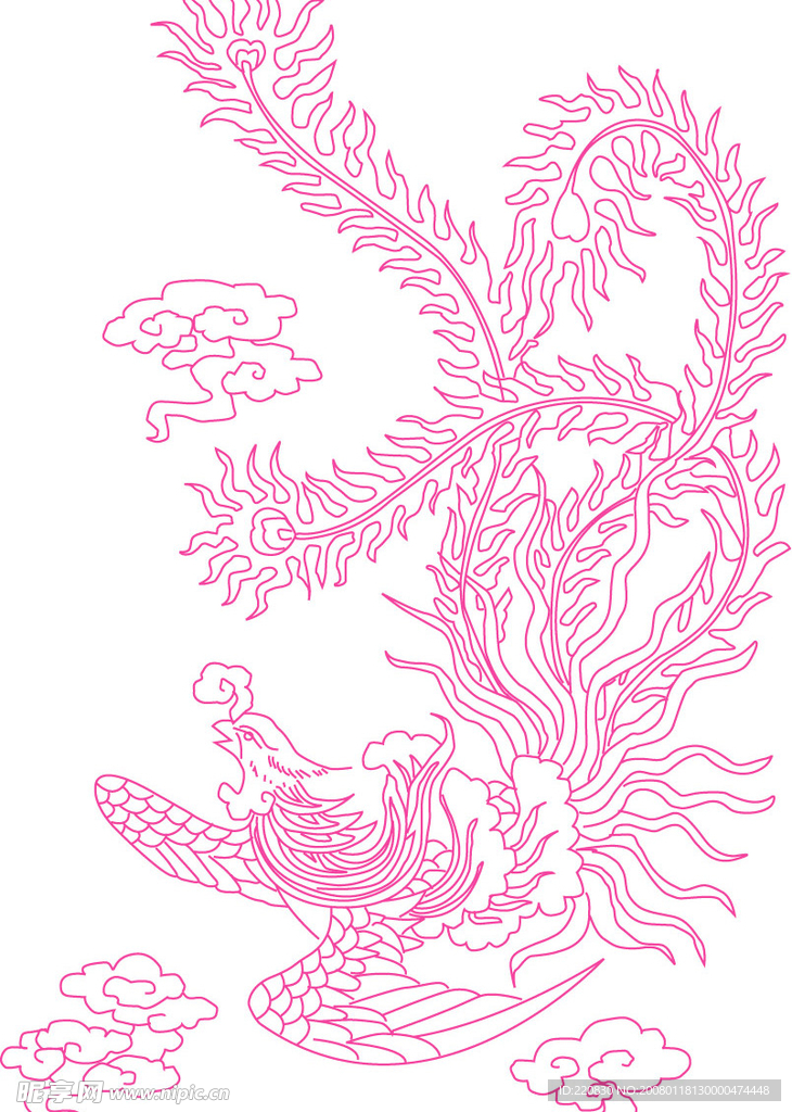 凤的矢量图