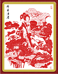 古代人物剪纸3