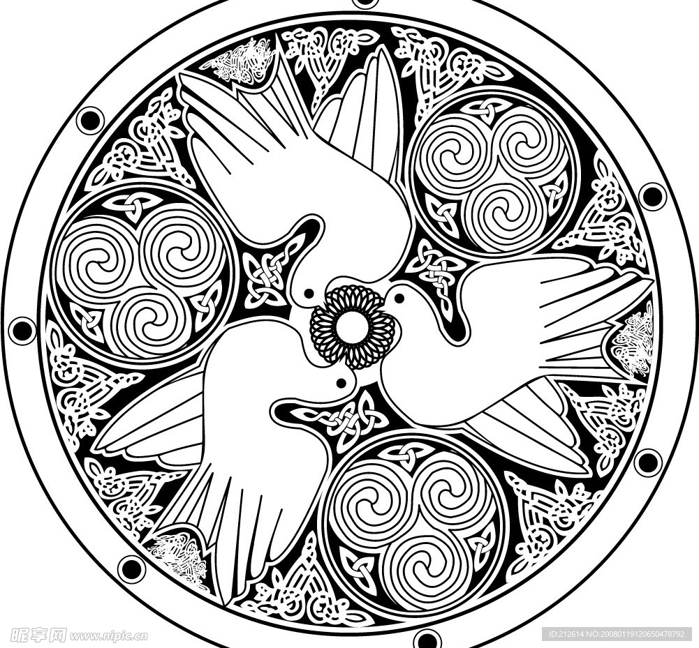 矢量传统花纹