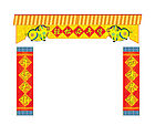 超市用的入口新年图