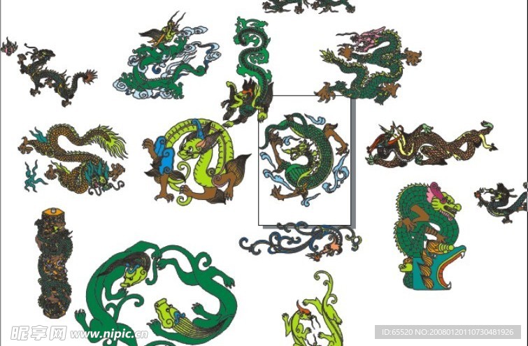 龙矢量图