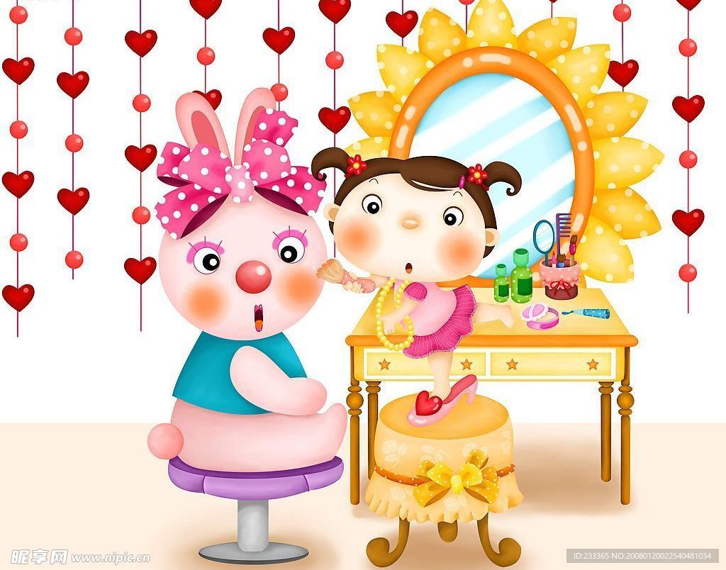 儿童卡通插画模板之开心乐园02
