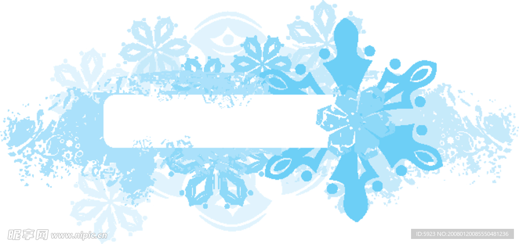 冬季花纹banner
