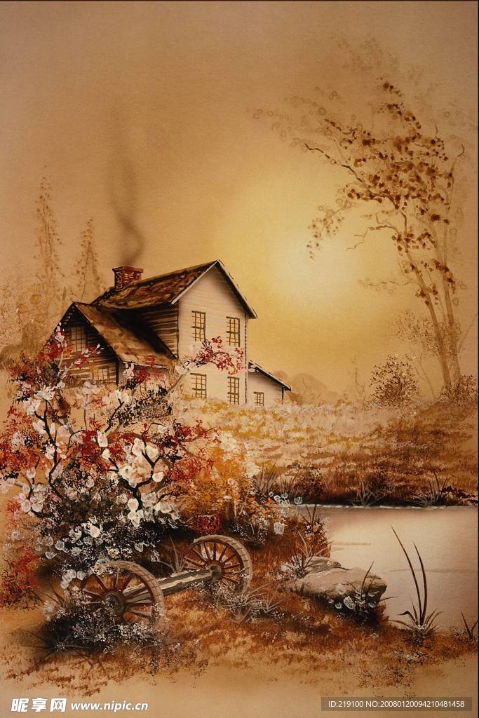 乡村黄昏