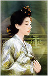 古装美女绘画
