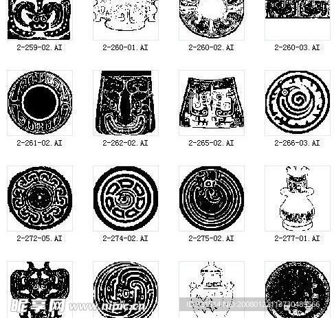 古代青铜器纹理4